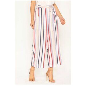Miss Me Multicolor Striped Wide Leg Pants NWOT